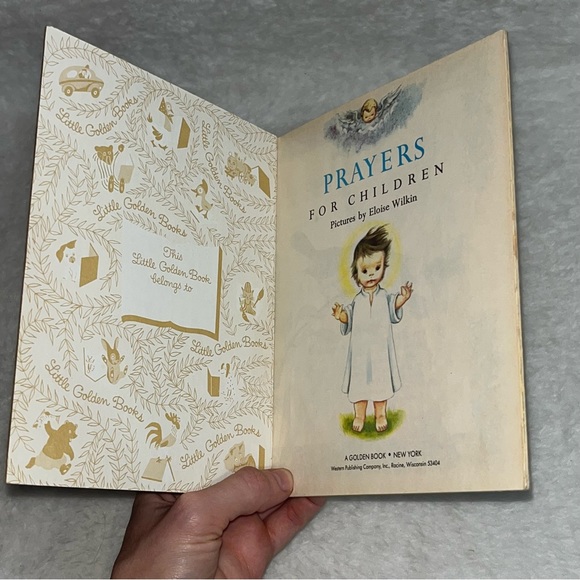 Prayers for Children a Little Golden Book vintage - Picture 3 of 7